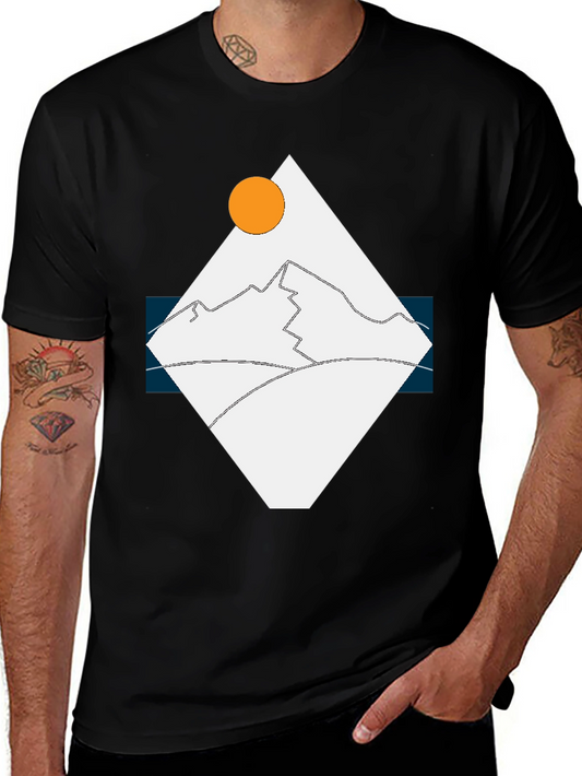 Geometric Mountain T-Shirt