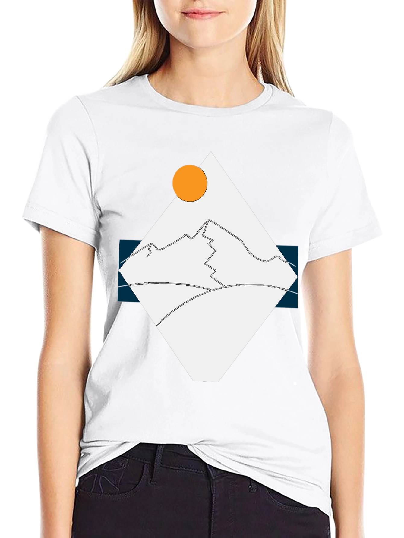 Geometric Mountain T-Shirt