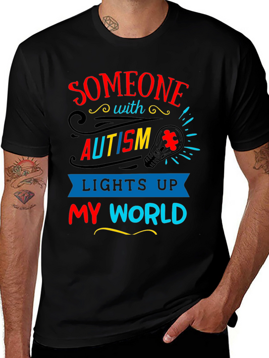 Autism Awareness T-Shirt - Lights Up My World
