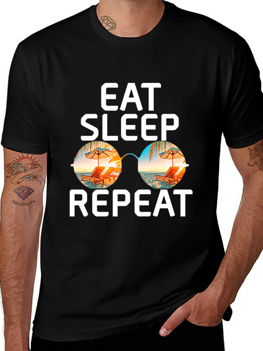 Eat Sleep Repeat Summer T-Shirt