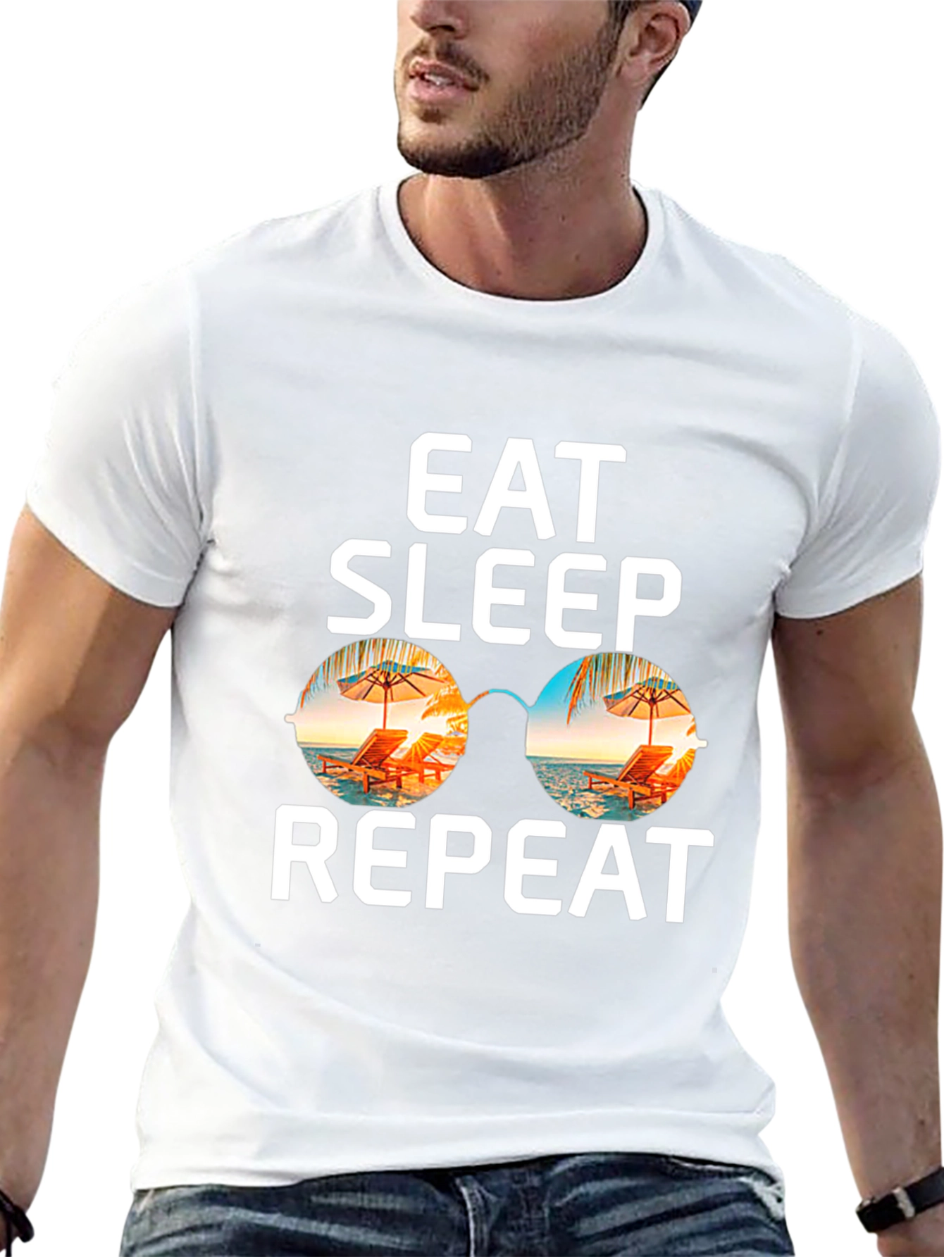 Eat Sleep Repeat Summer T-Shirt