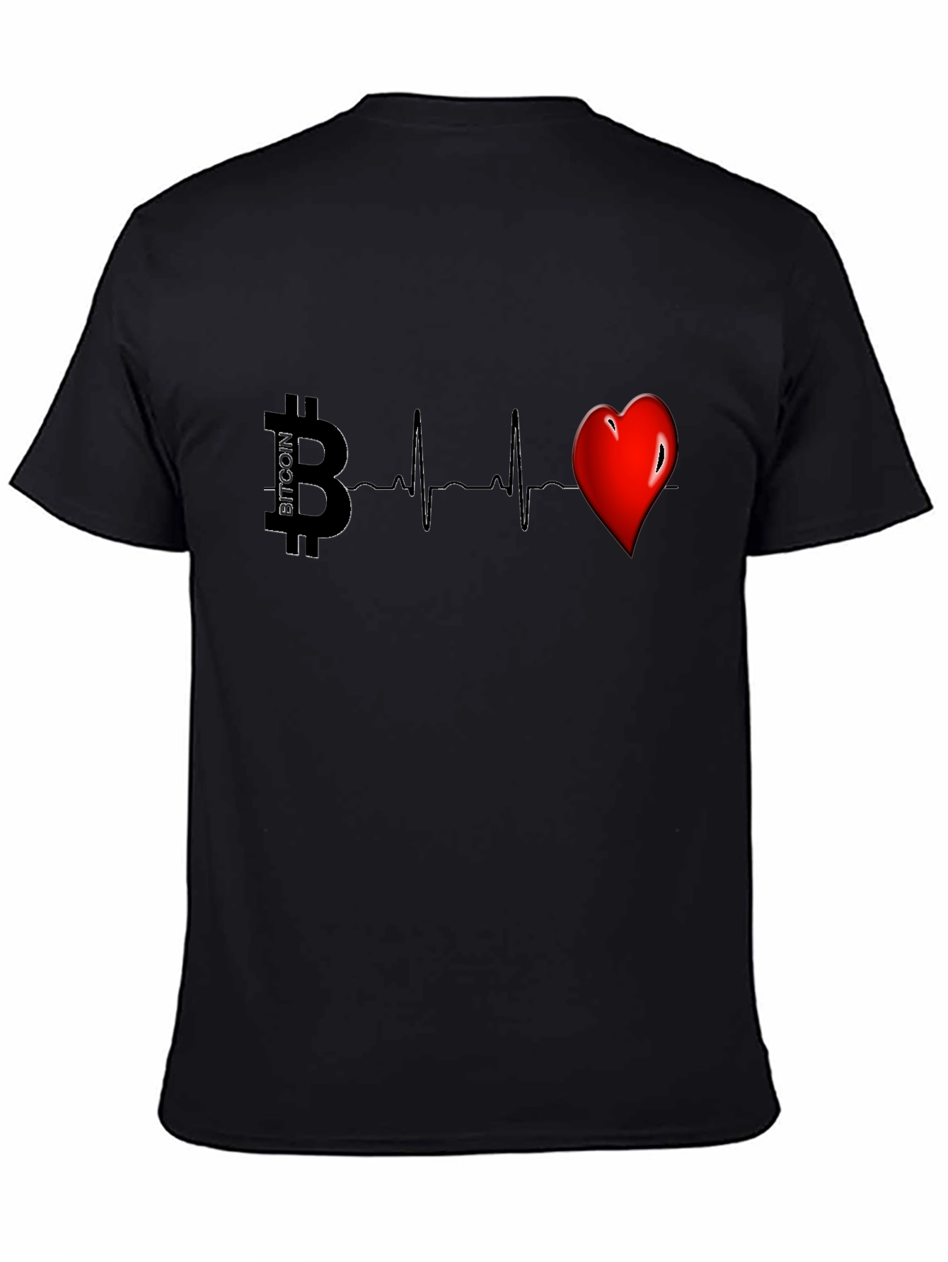 Bitcoin Heartbeat Graphic Tee