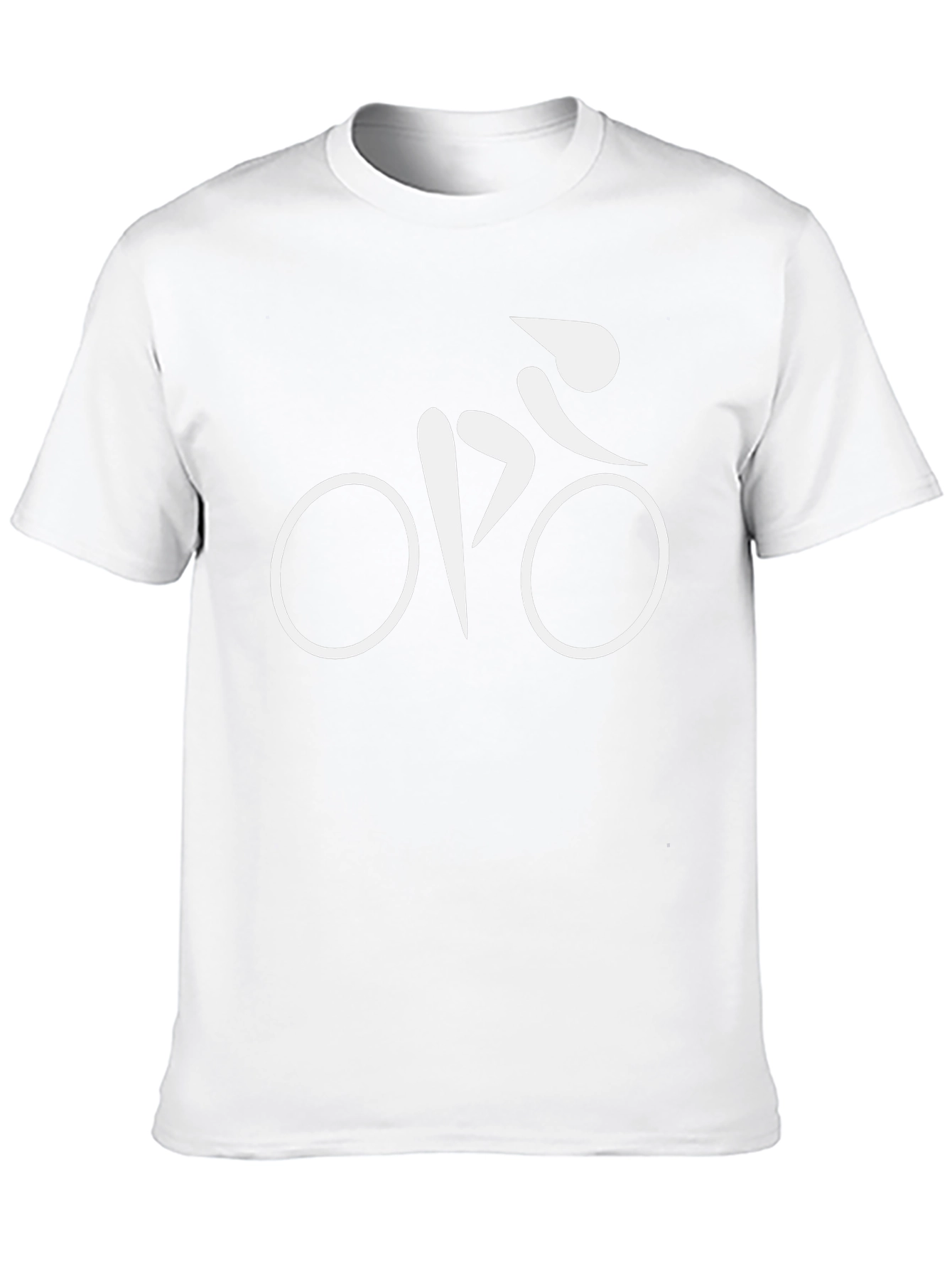 Minimalist Cyclist T-Shirt - Black Cotton Blend