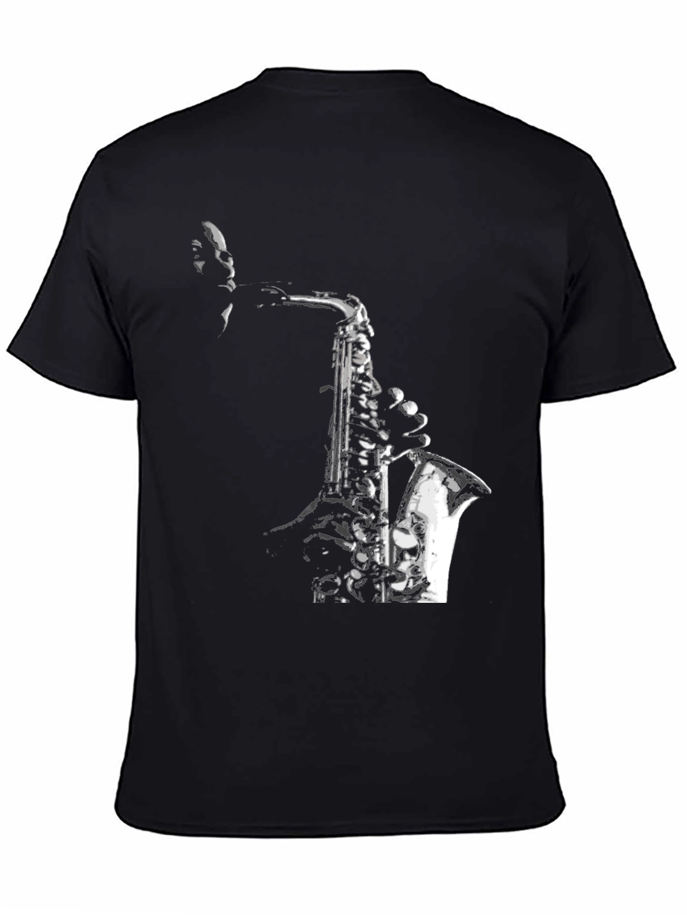 Jazz Saxophone Graphic T-Shirt - Cool Musician Tee