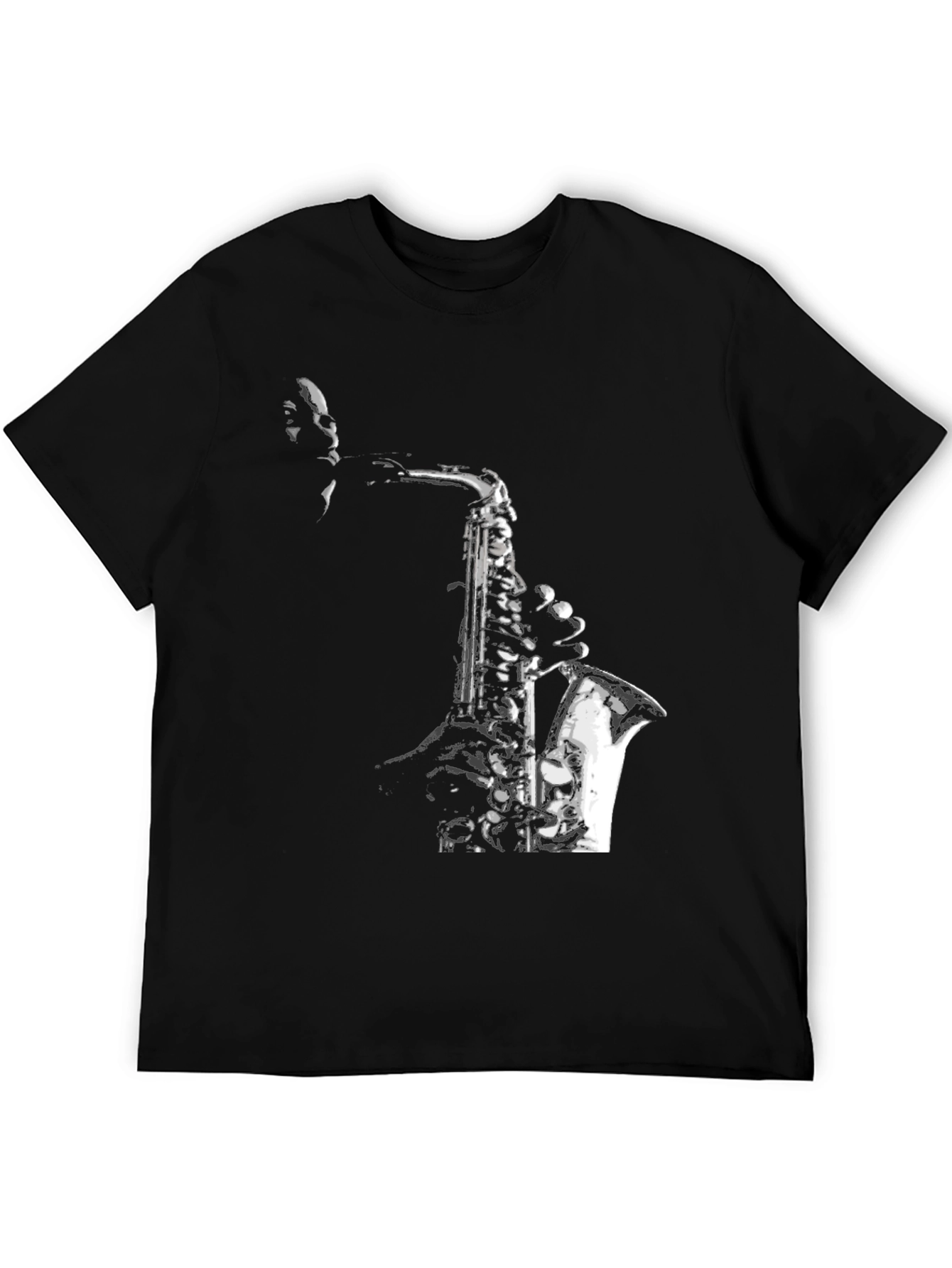 Jazz Saxophone Graphic T-Shirt - Cool Musician Tee