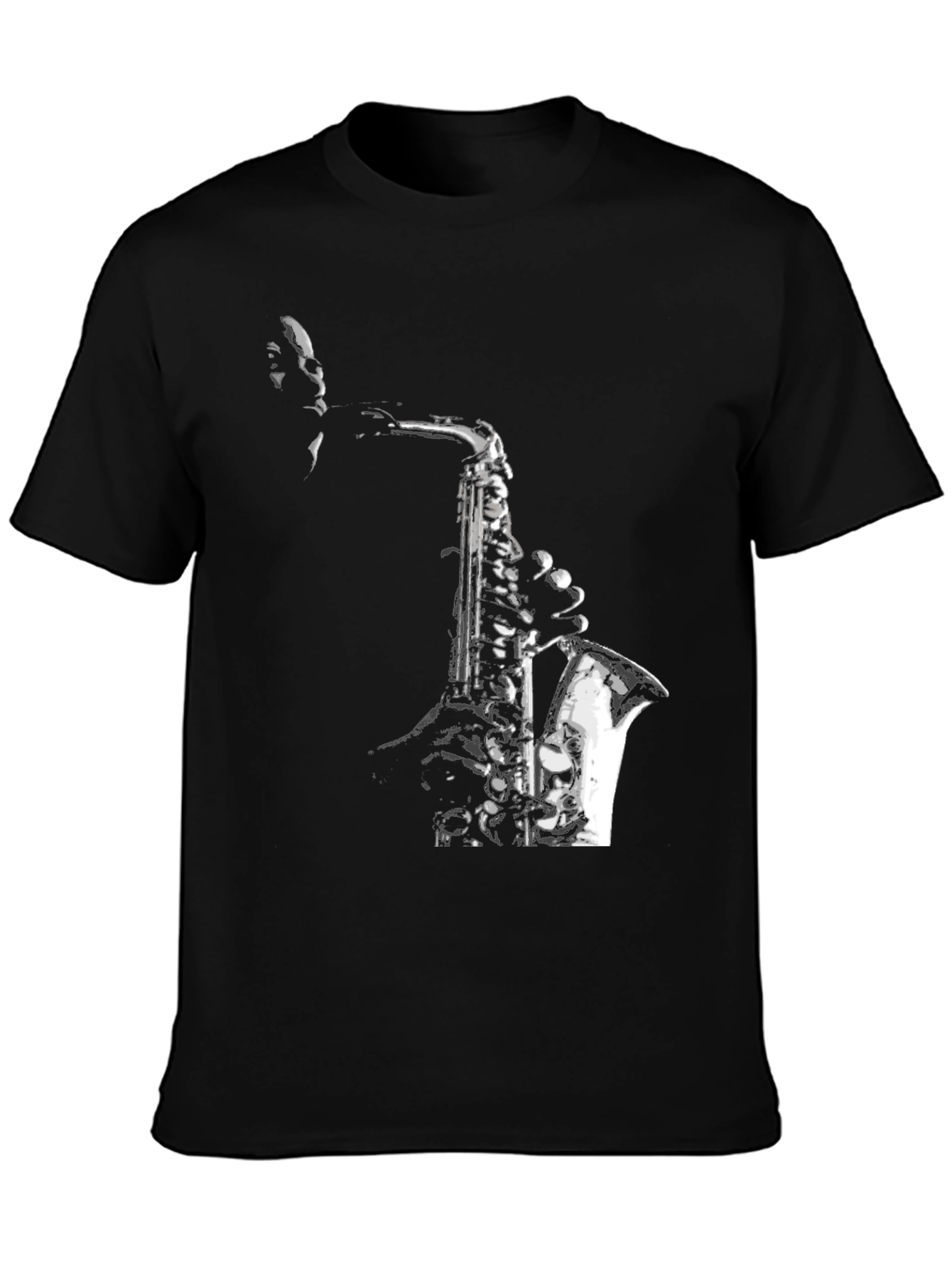 Jazz Saxophone Graphic T-Shirt - Cool Musician Tee