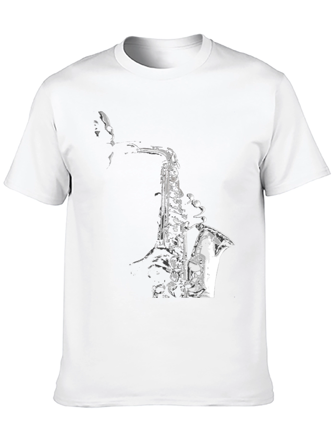 Jazz Saxophone Graphic T-Shirt - Cool Musician Tee