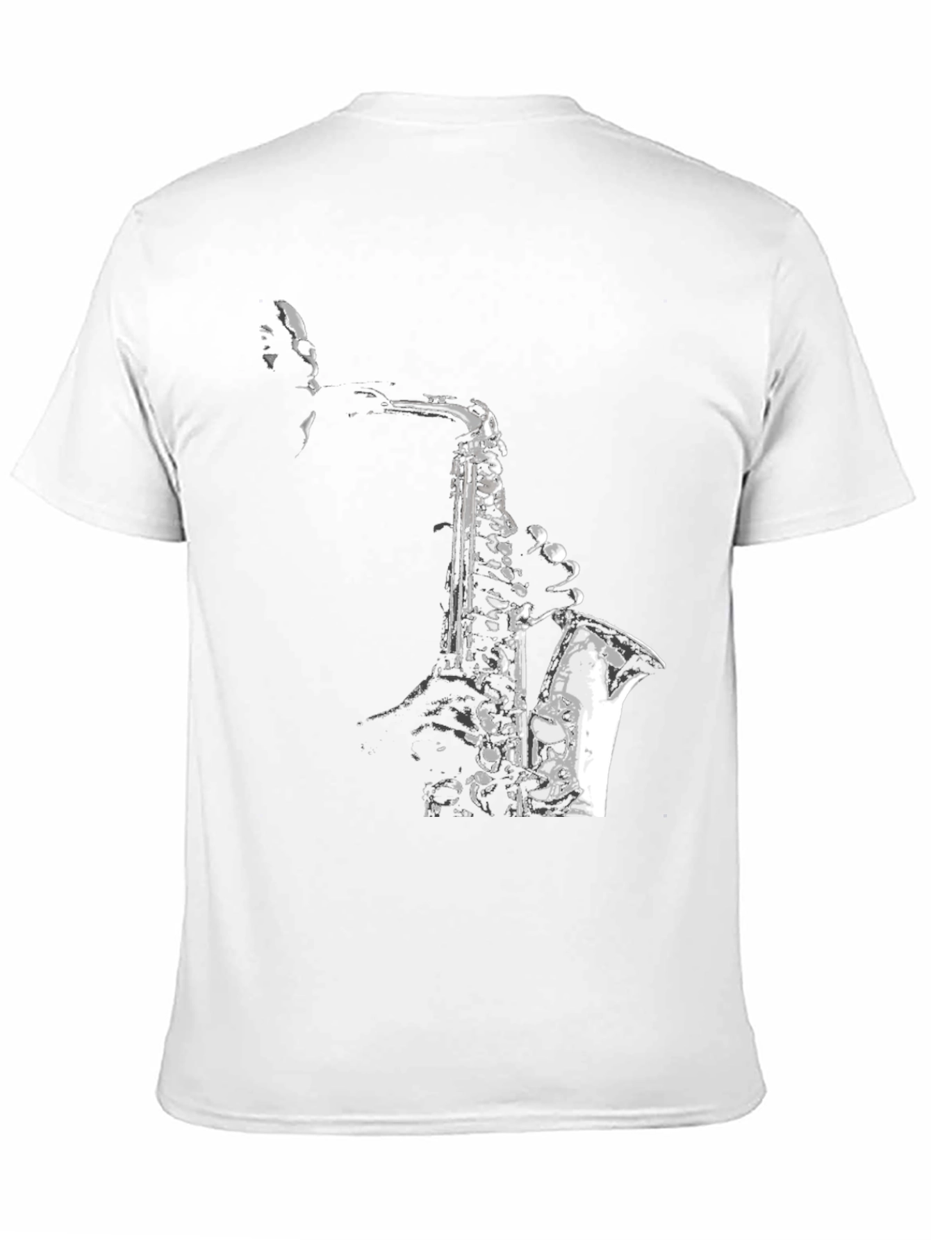 Jazz Saxophone Graphic T-Shirt - Cool Musician Tee