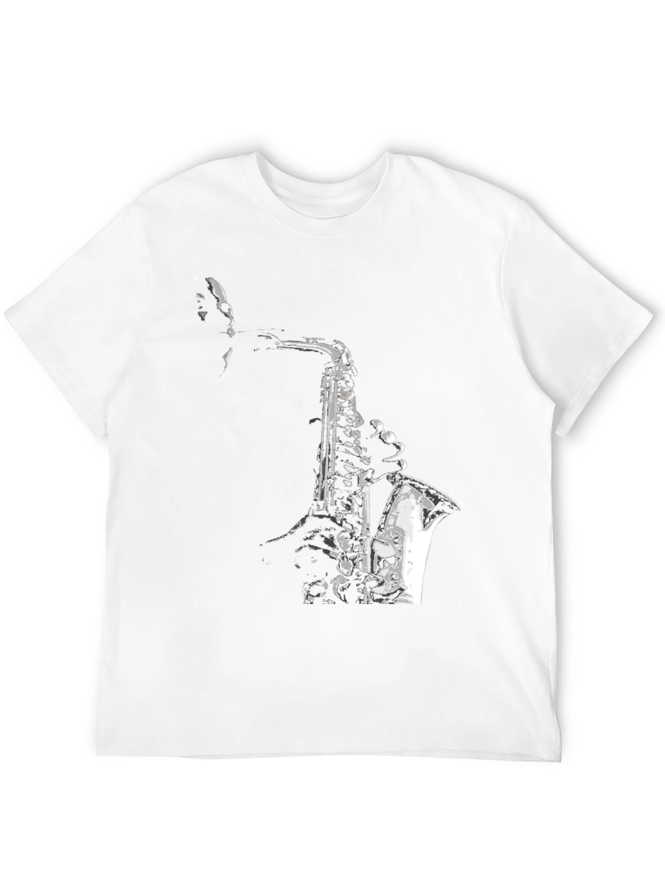 Jazz Saxophone Graphic T-Shirt - Cool Musician Tee