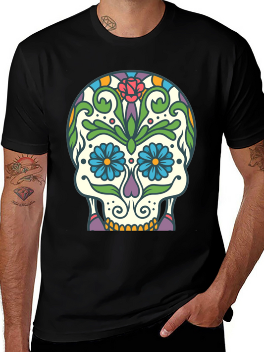 Sugar Skull Graphic Tee - Day of the Dead Inspired