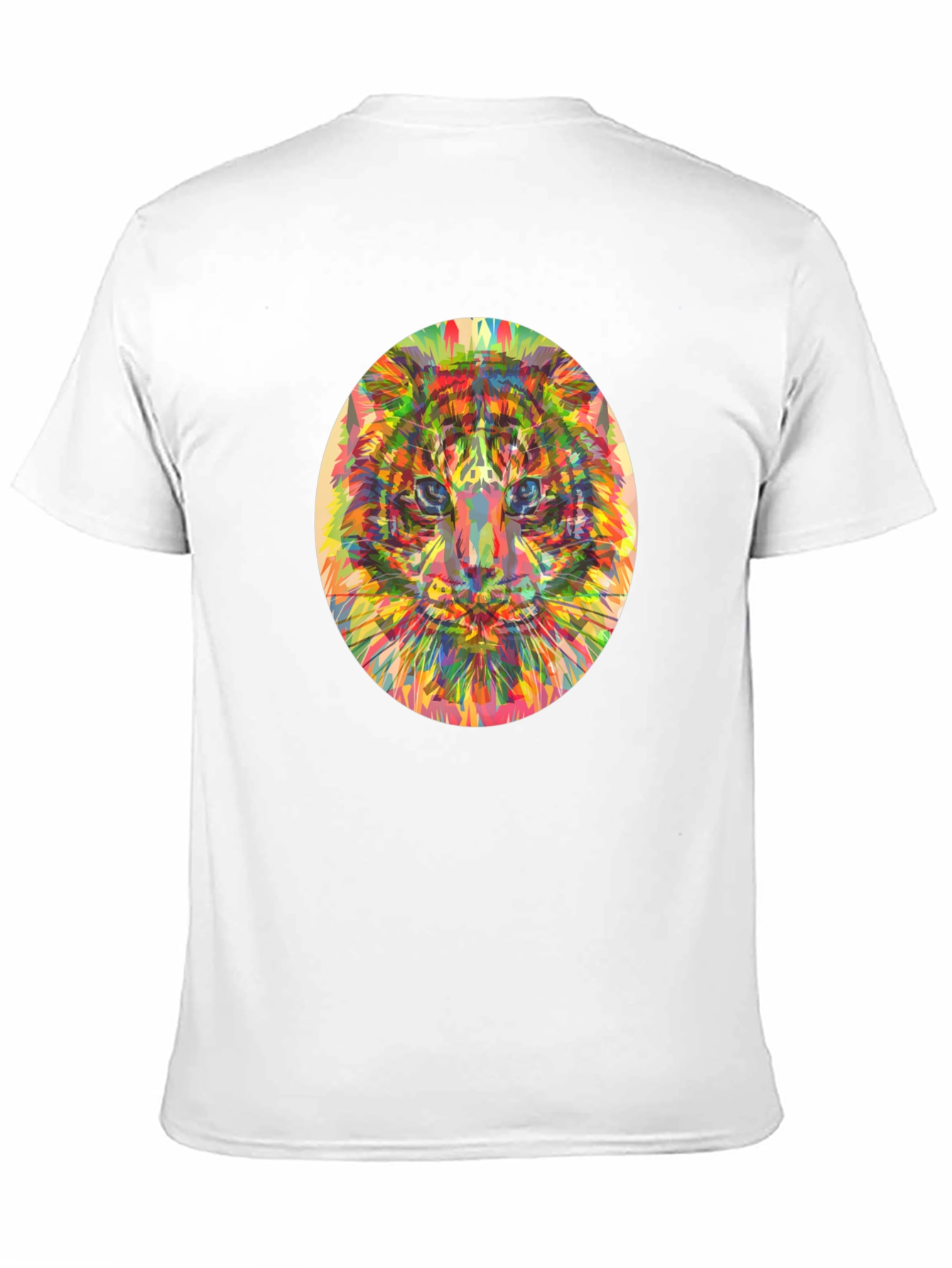 Abstract Tiger Graphic T-Shirt - Black