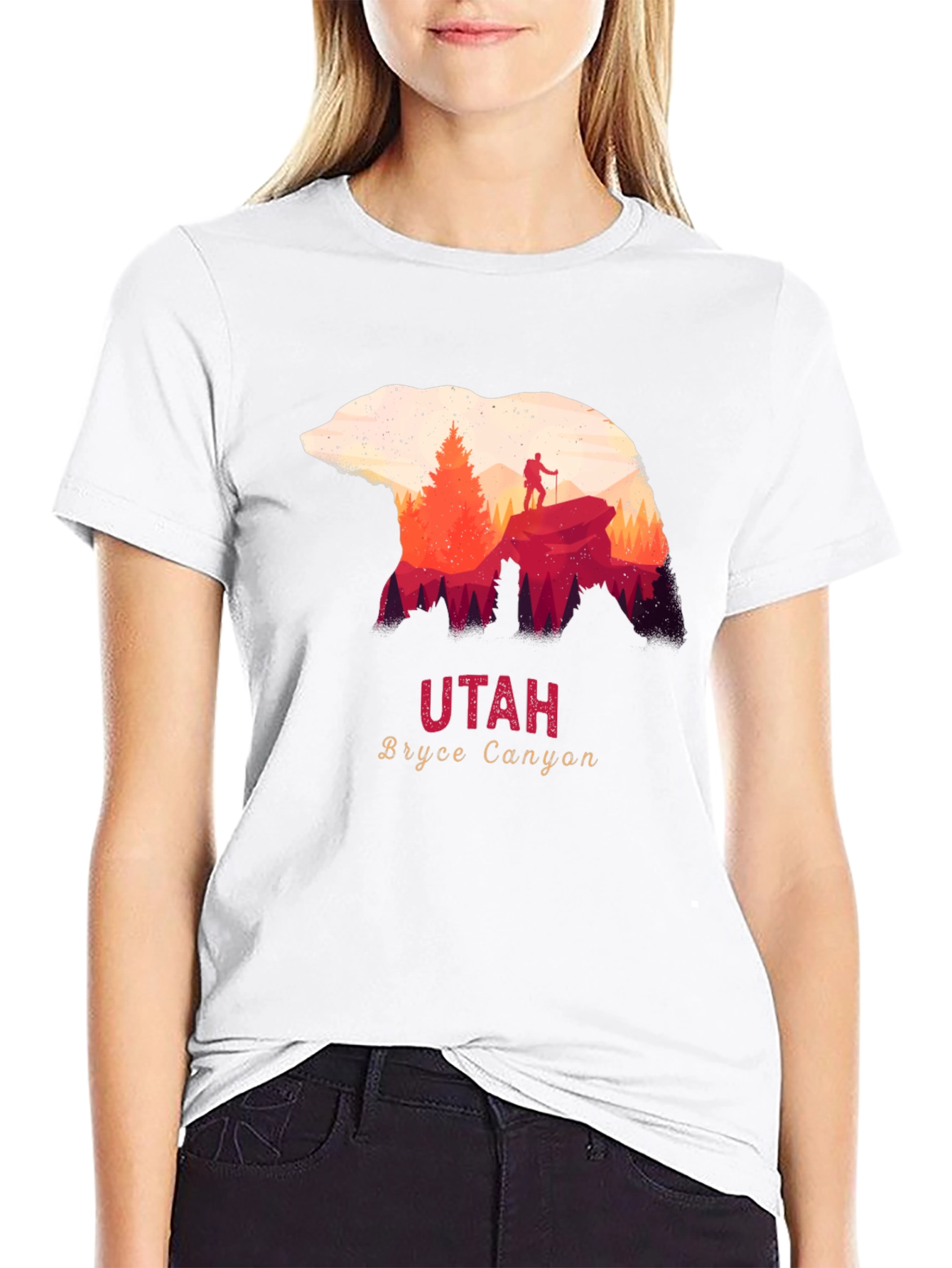 Utah Bryce Canyon Bear Silhouette T-Shirt