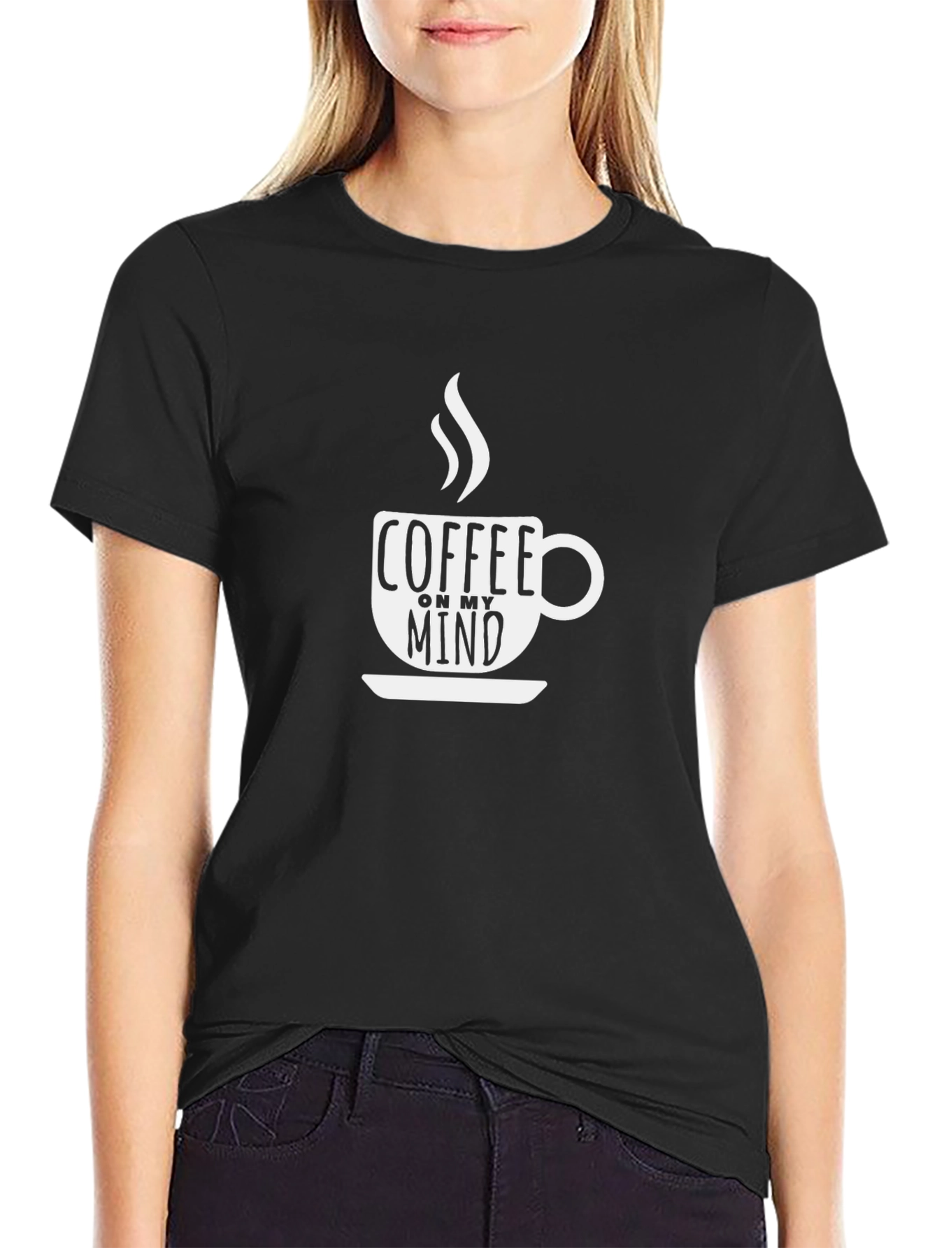 Coffee On My Mind T-Shirt - Casual Graphic Tee