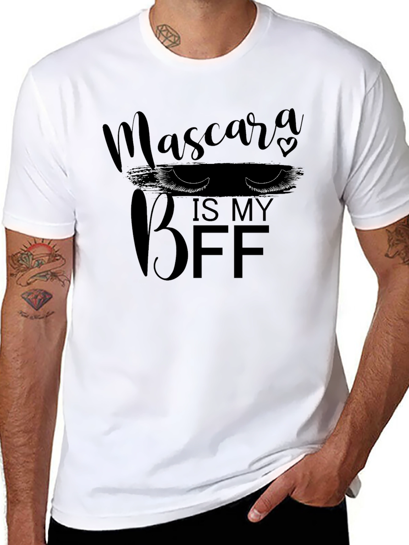 Mascara Is My BFF Black T-Shirt