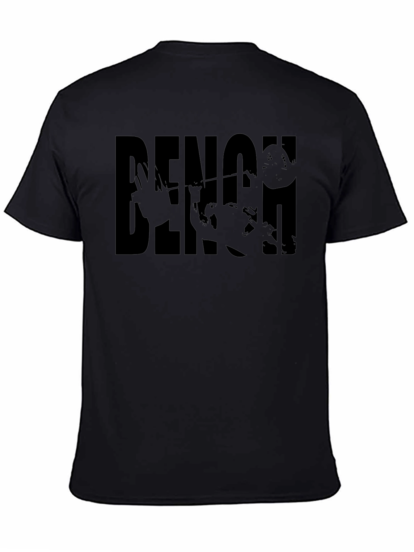 Bench Press Black Graphic Tee | Weightlifting Shirt