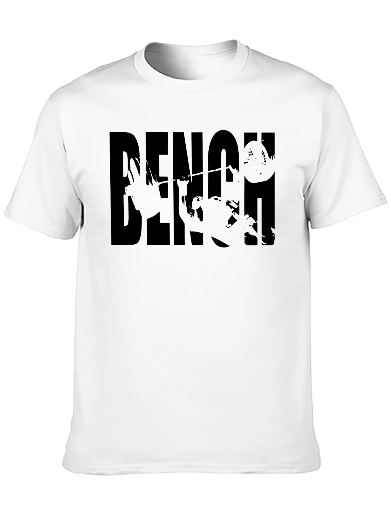 Bench Press Black Graphic Tee | Weightlifting Shirt