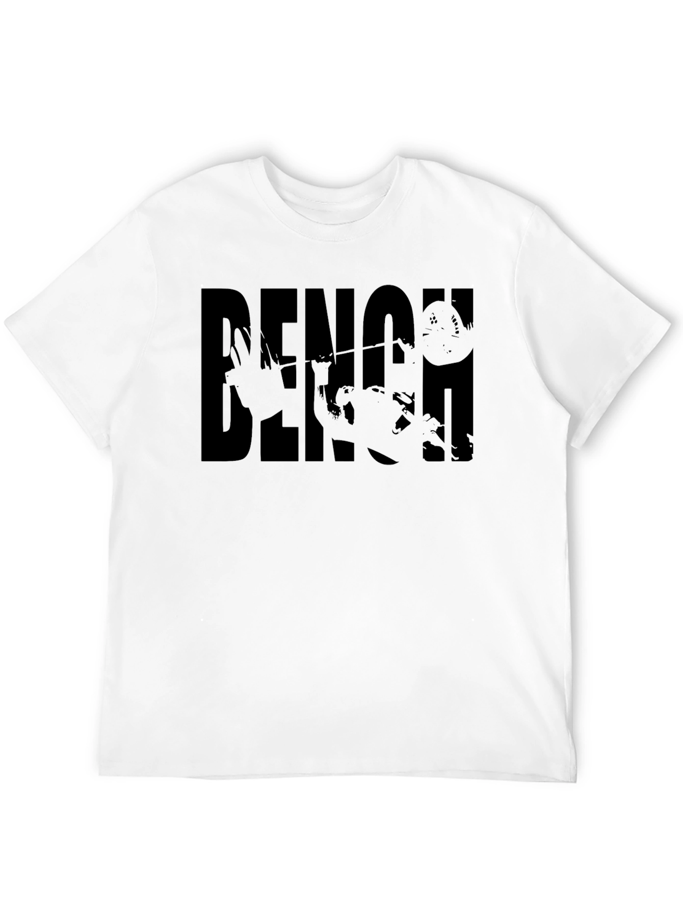 Bench Press Black Graphic Tee | Weightlifting Shirt