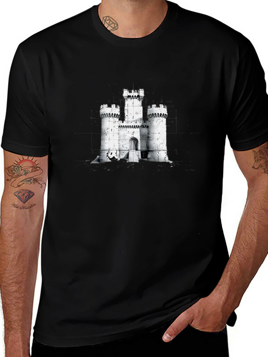 Castle Graphic T-Shirt - Black