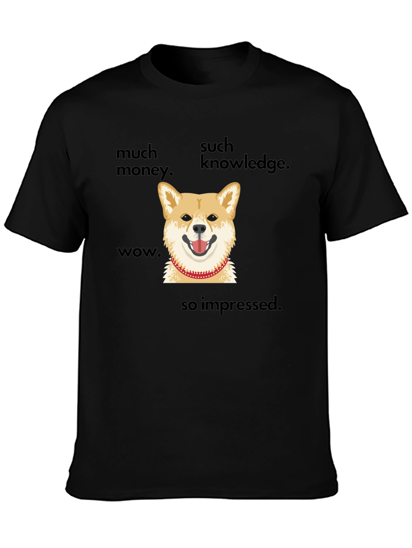 Doge Meme T-Shirt - Much Money Such Knowledge Wow!