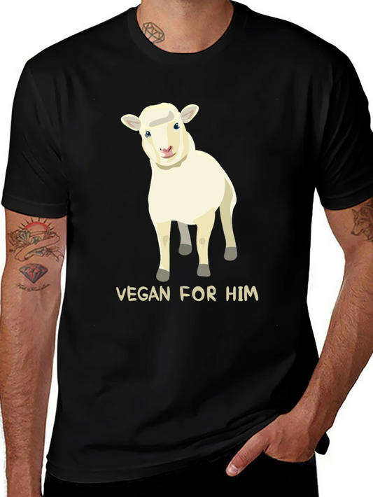 Vegan For Him Sheep Graphic Tee