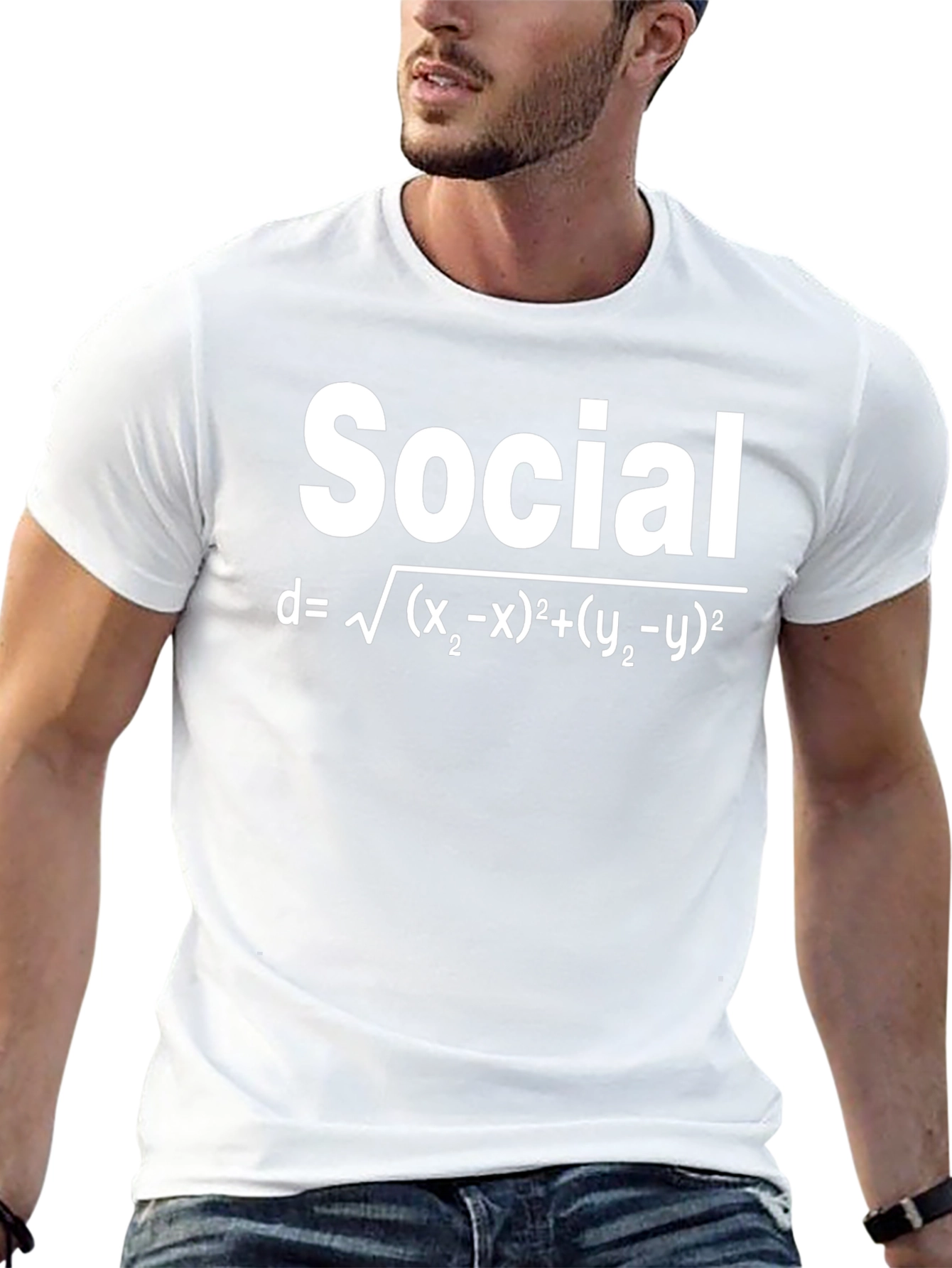 Social Distance Formula T-Shirt Funny Math Tee