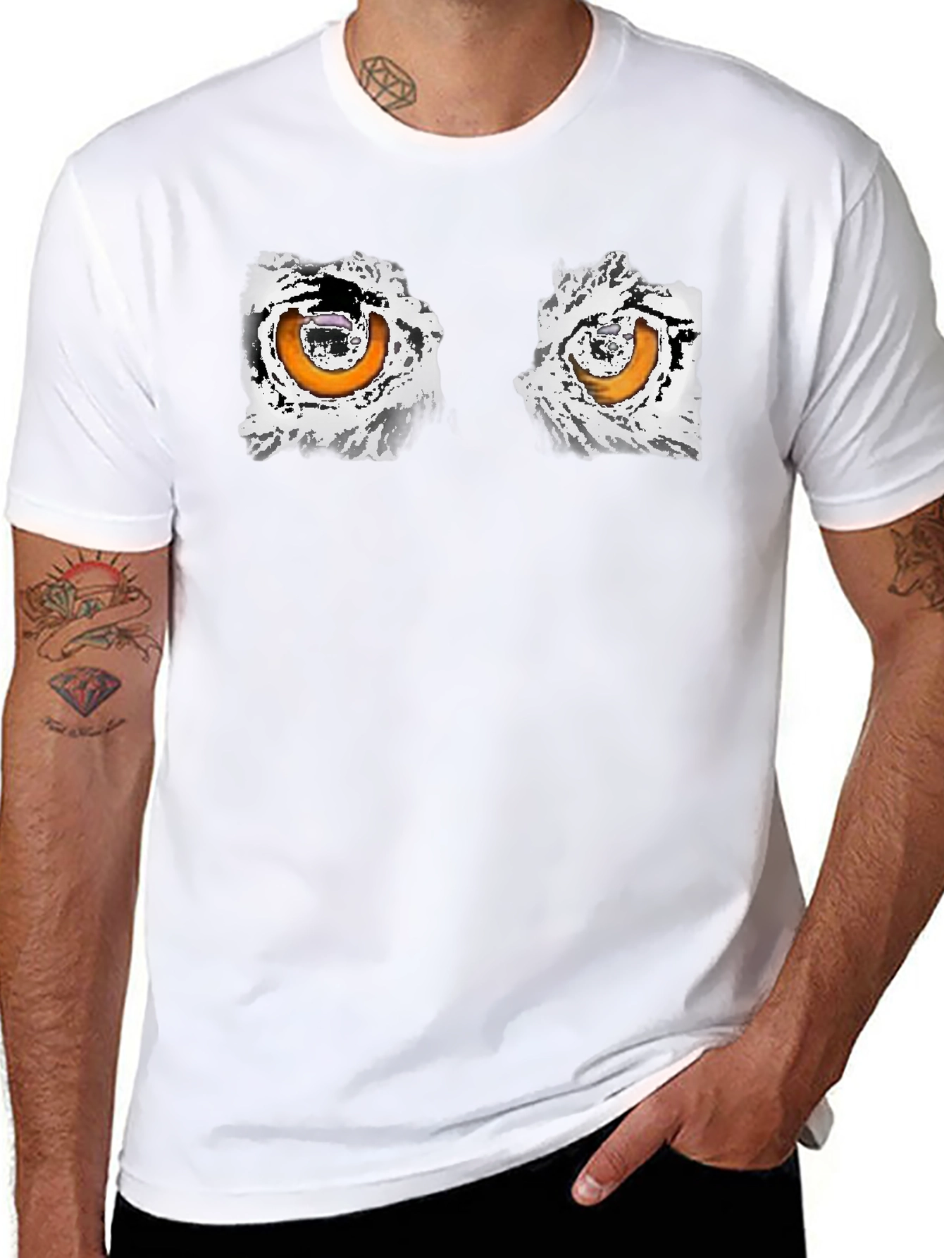 Eye-Catching Graphic Black T-Shirt