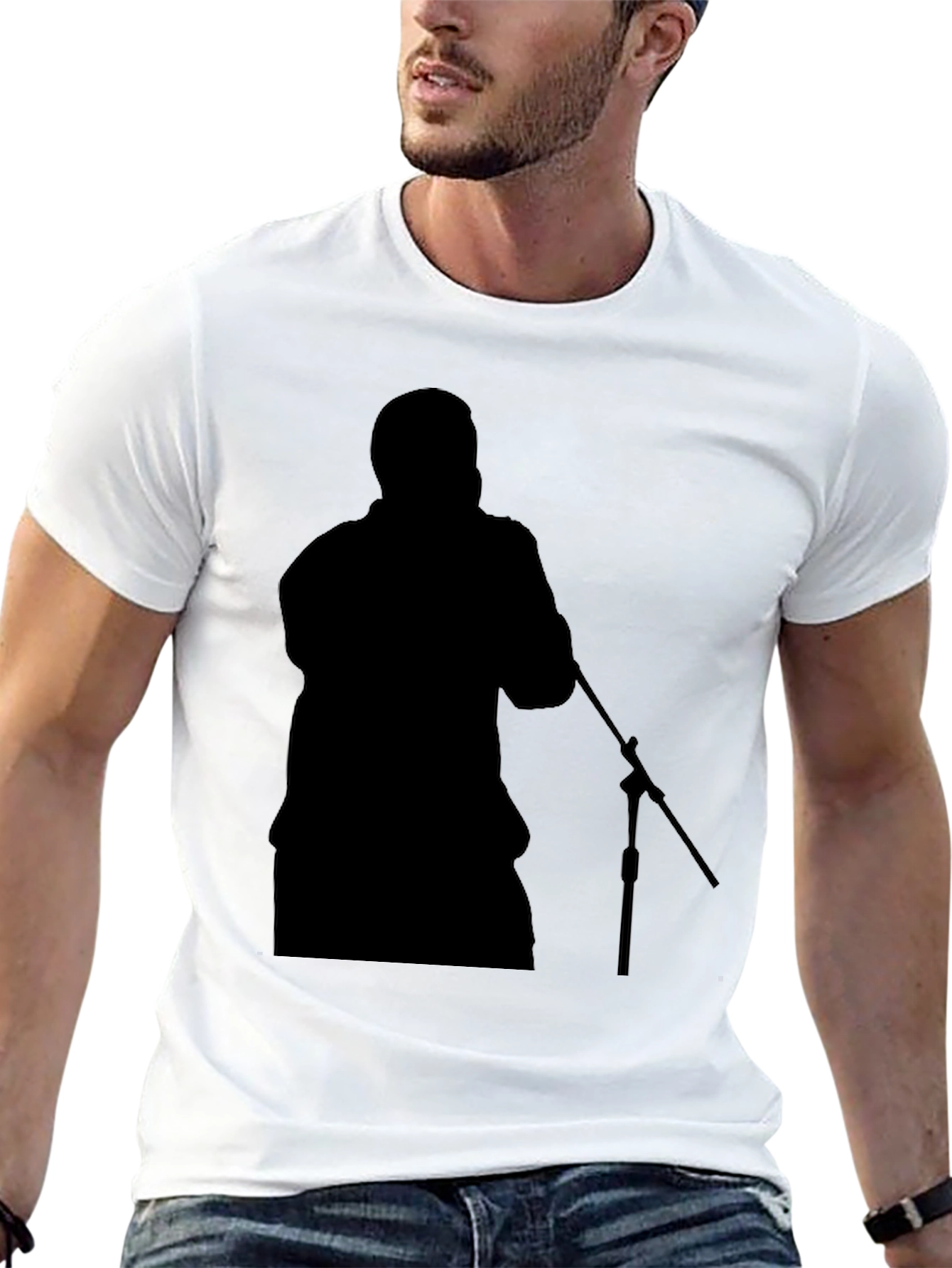 Silhouette Singer Black T-Shirt