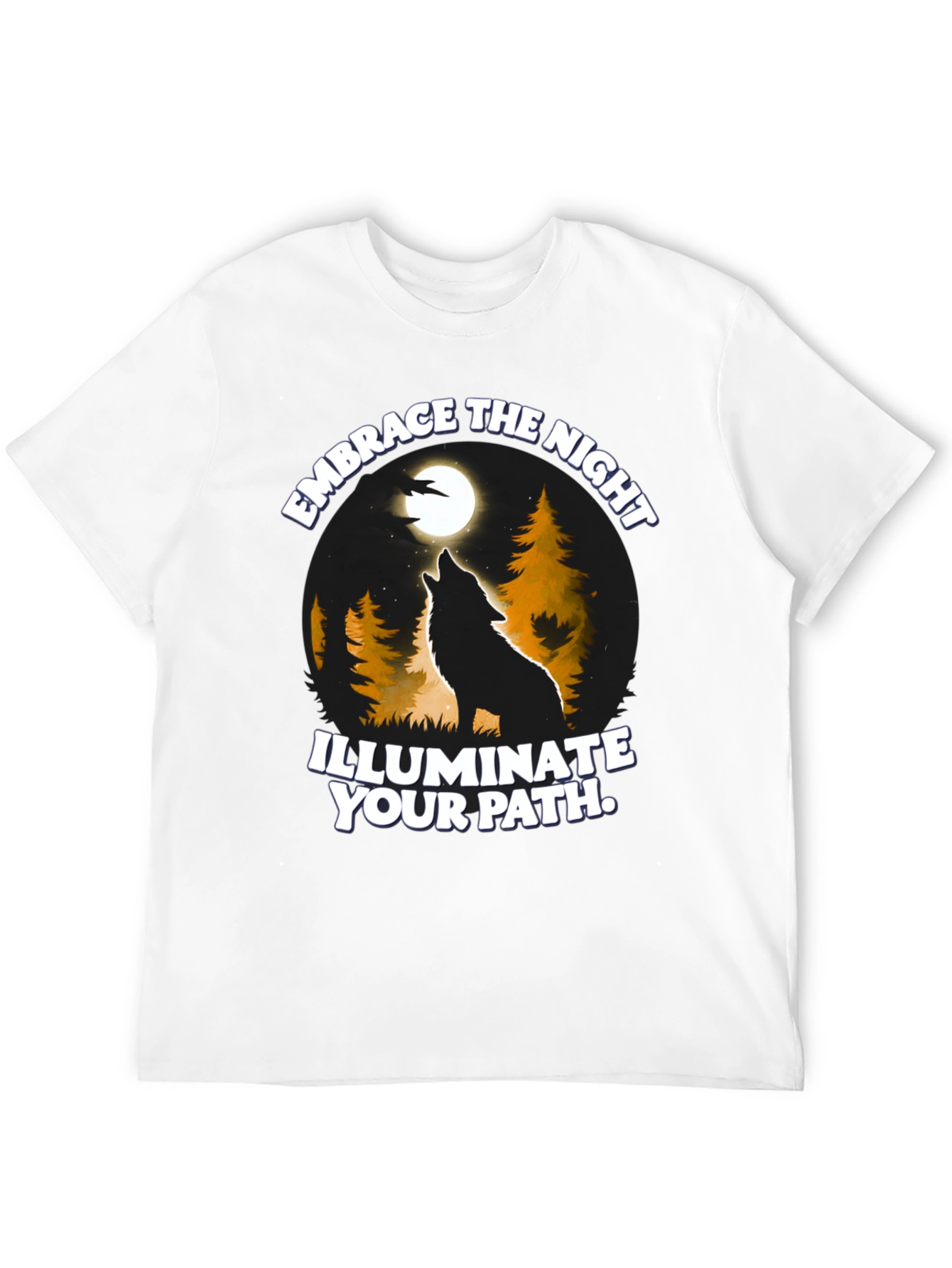 Embrace the Night Wolf Graphic Tee