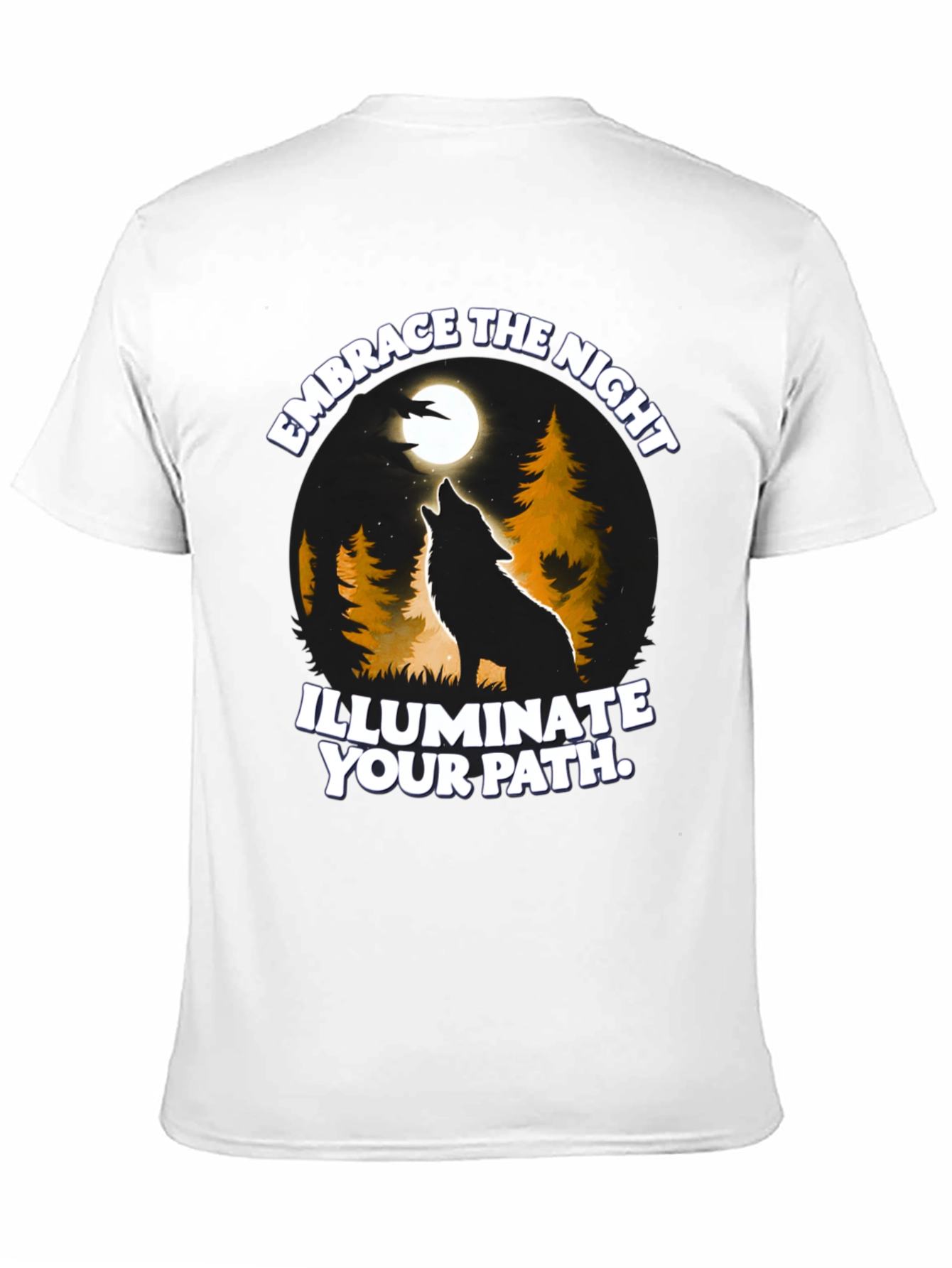 Embrace the Night Wolf Graphic Tee