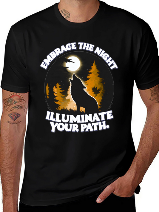Embrace the Night Wolf Graphic Tee