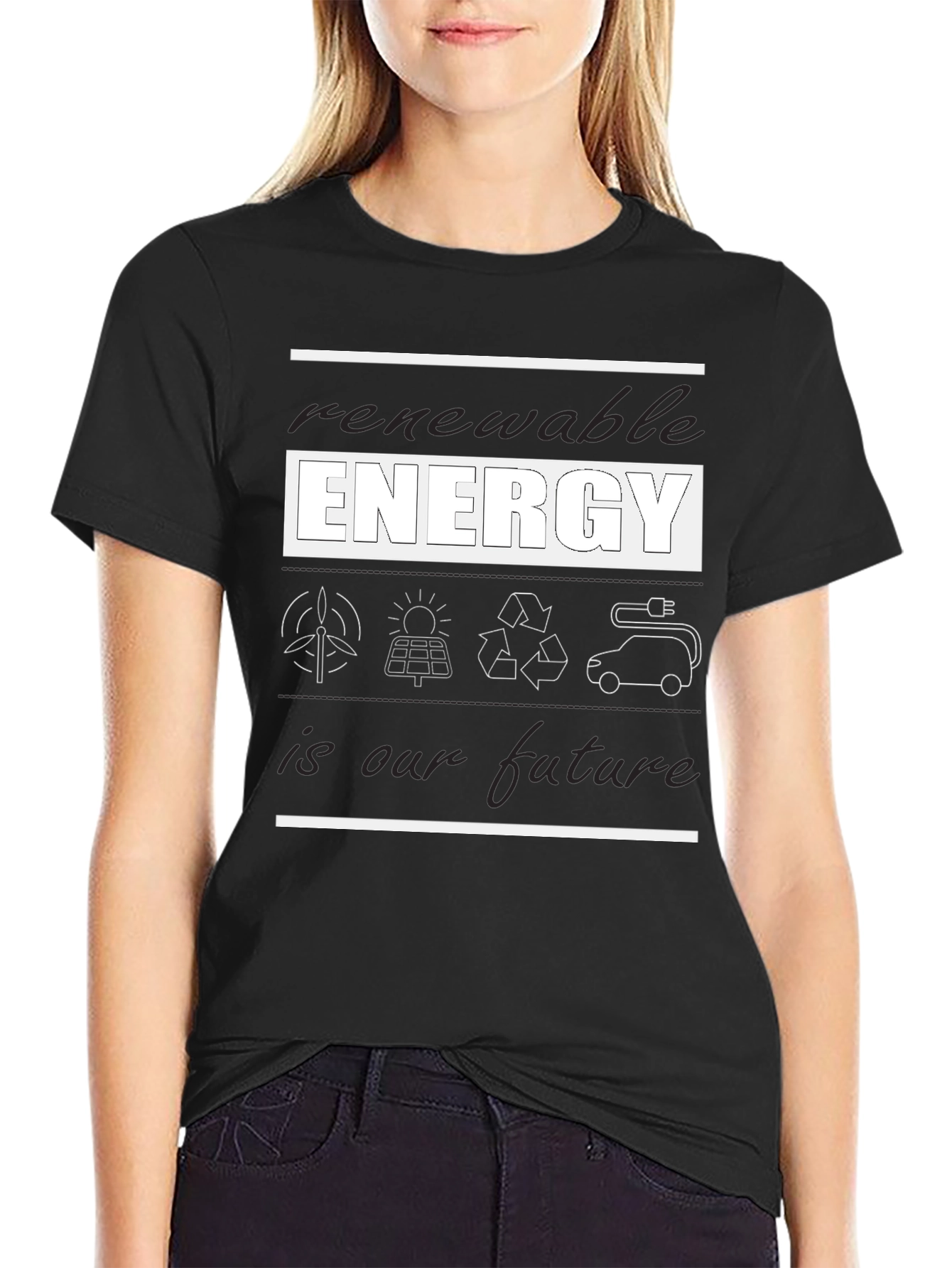 Renewable Energy T-Shirt - Future Focused Design