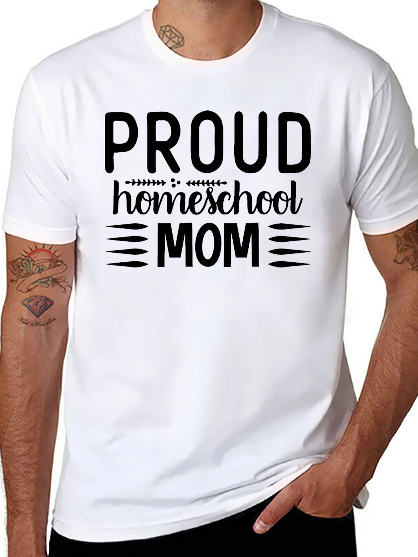 Proud Homeschool Mom Graphic T-Shirt