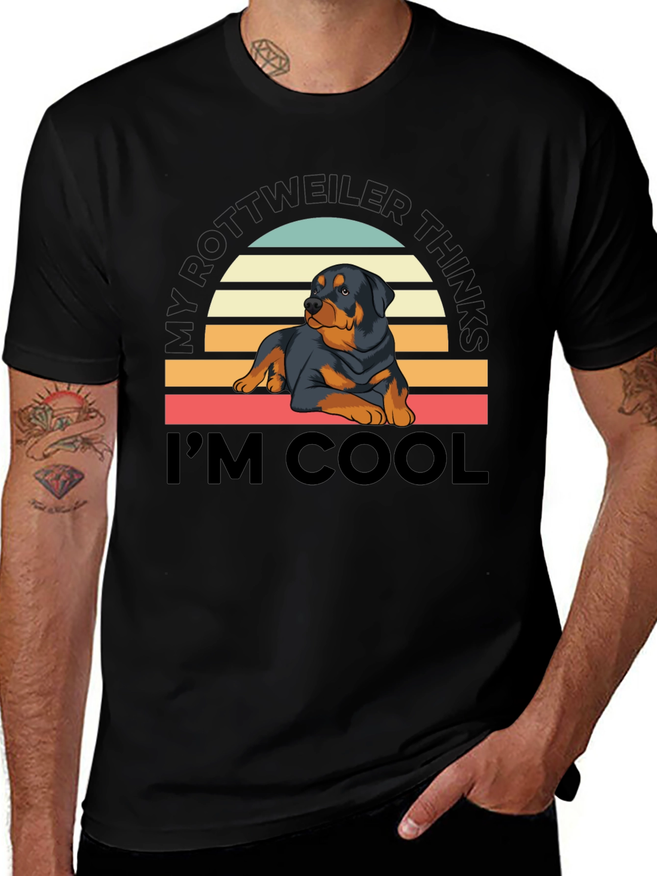 Rottweiler Sunset T-Shirt - Im Cool