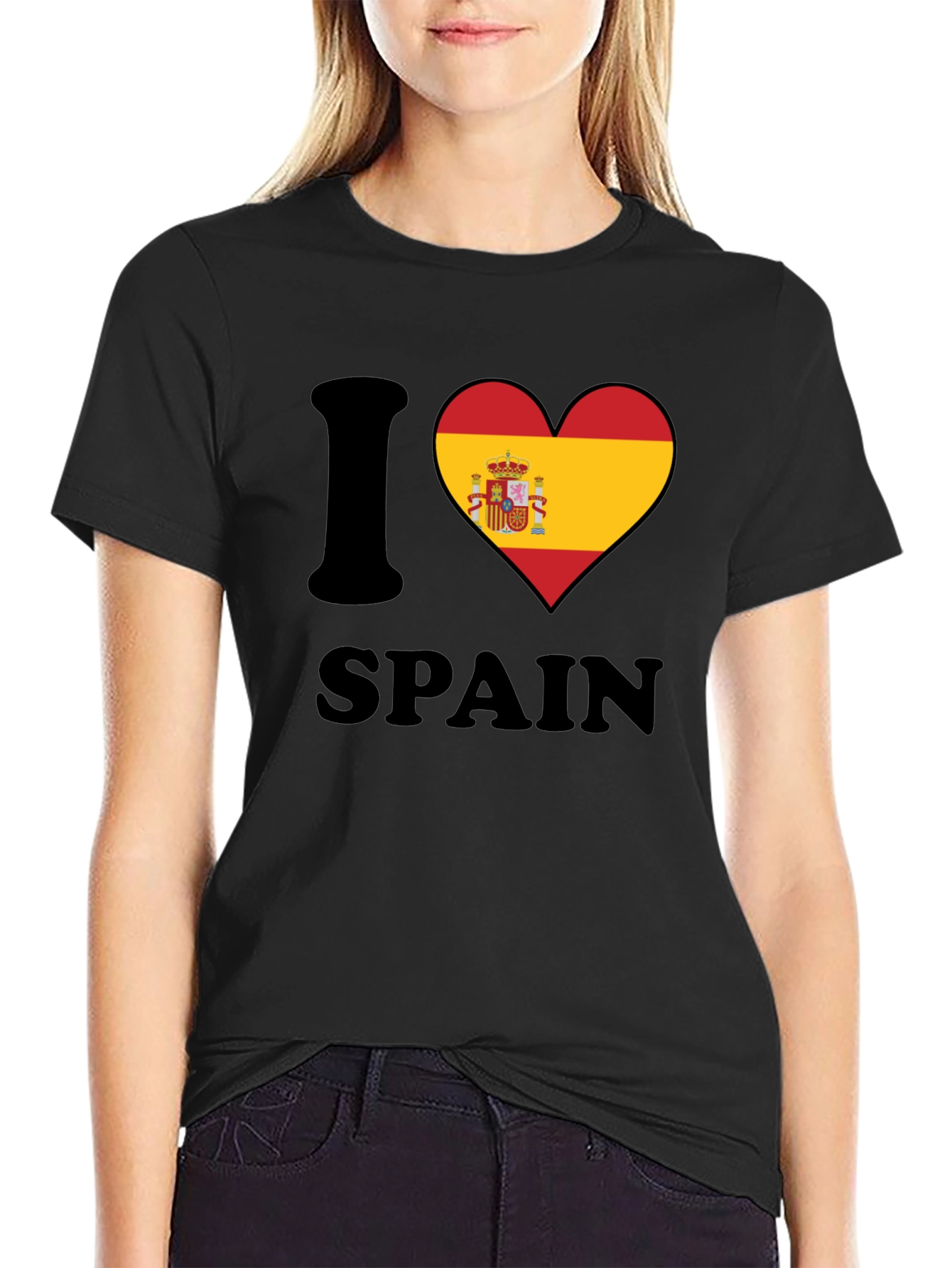 I Heart Spain T-Shirt Novelty Design