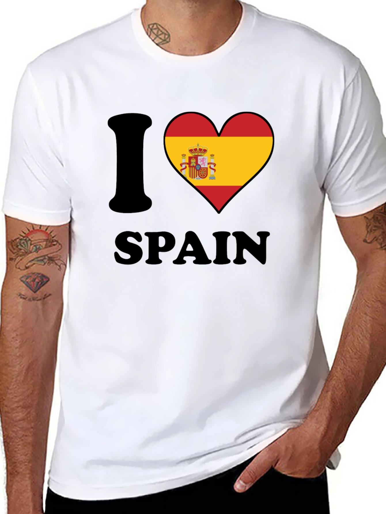 I Heart Spain T-Shirt Novelty Design