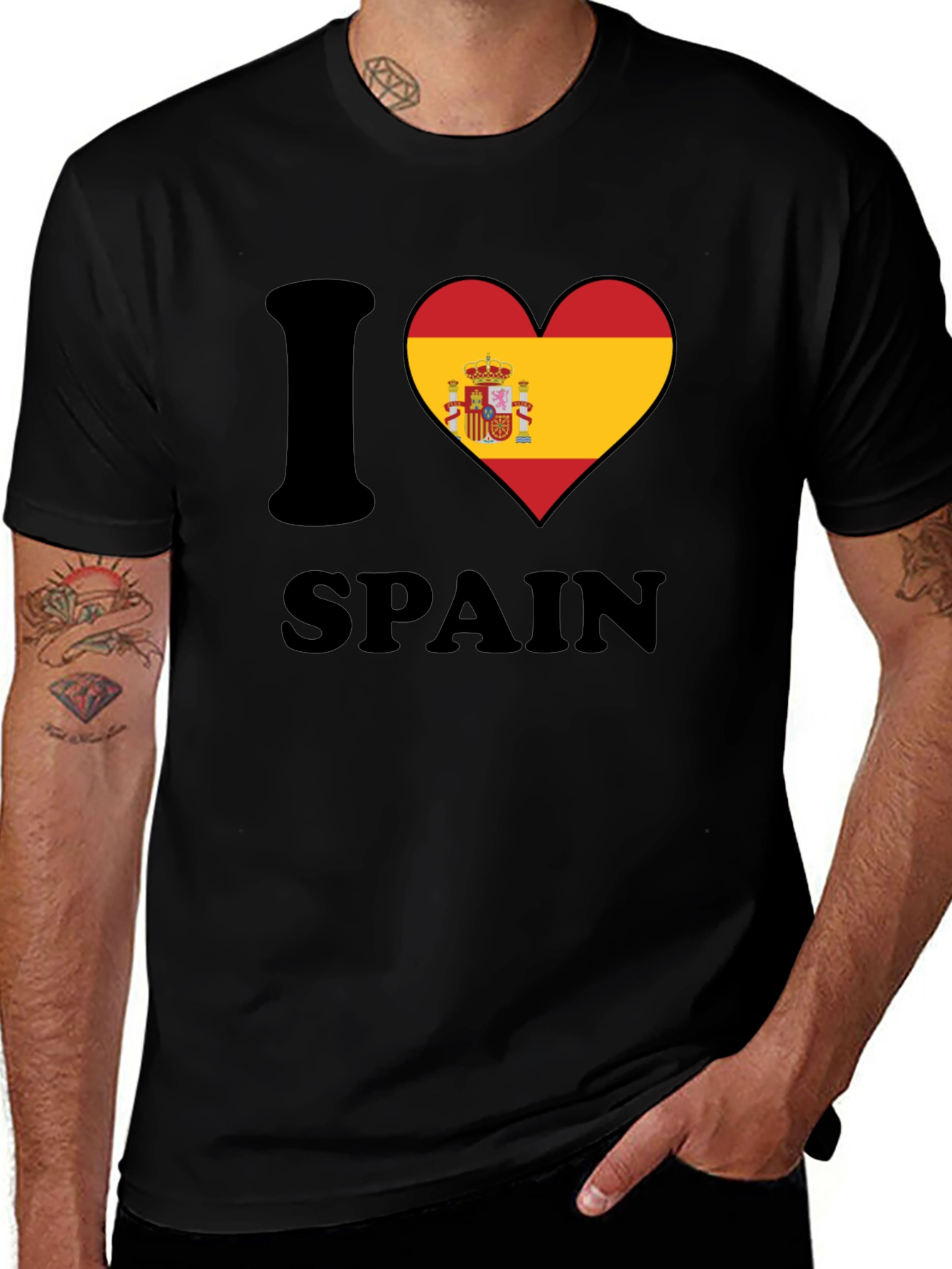 I Heart Spain T-Shirt Novelty Design