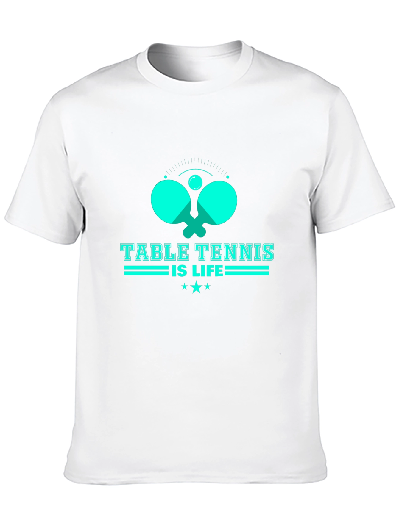 Table Tennis Is Life Graphic Tee - Black