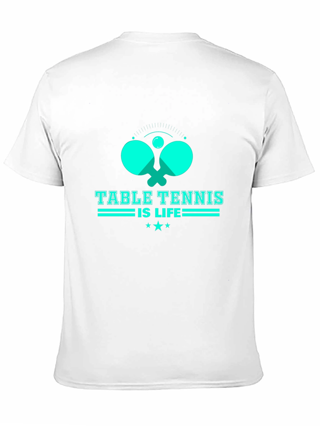 Table Tennis Is Life Graphic Tee - Black