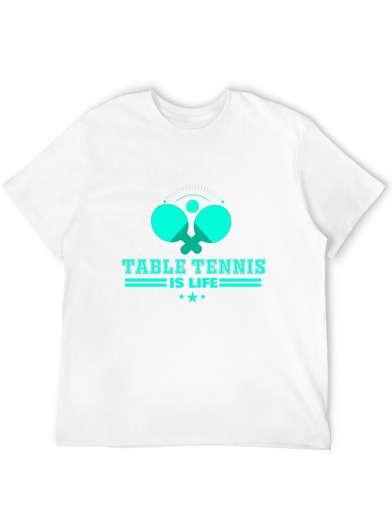 Table Tennis Is Life Graphic Tee - Black
