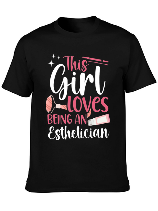 Esthetician Girl Black T-Shirt