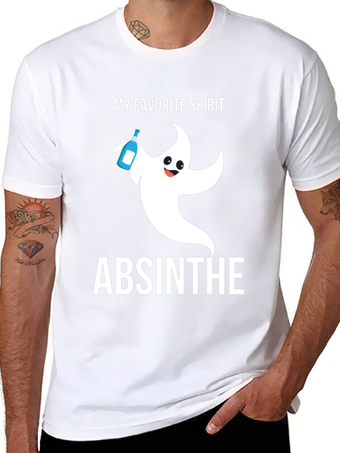 My Favorite Spirit Absinthe Ghost Graphic T-Shirt