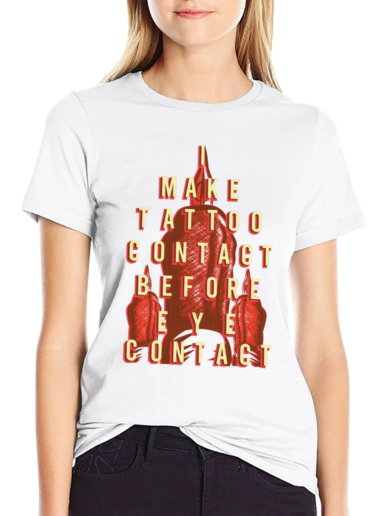 Tattoo Contact T-Shirt - Funny Ink Lover Tee