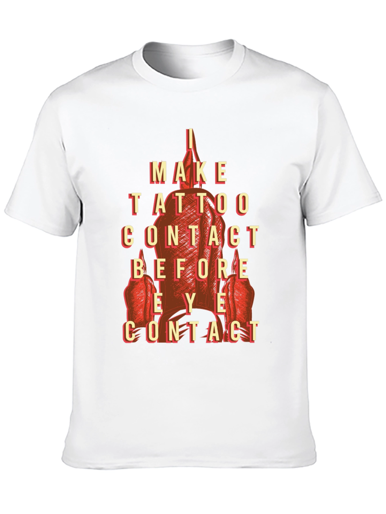 Tattoo Contact T-Shirt - Funny Ink Lover Tee