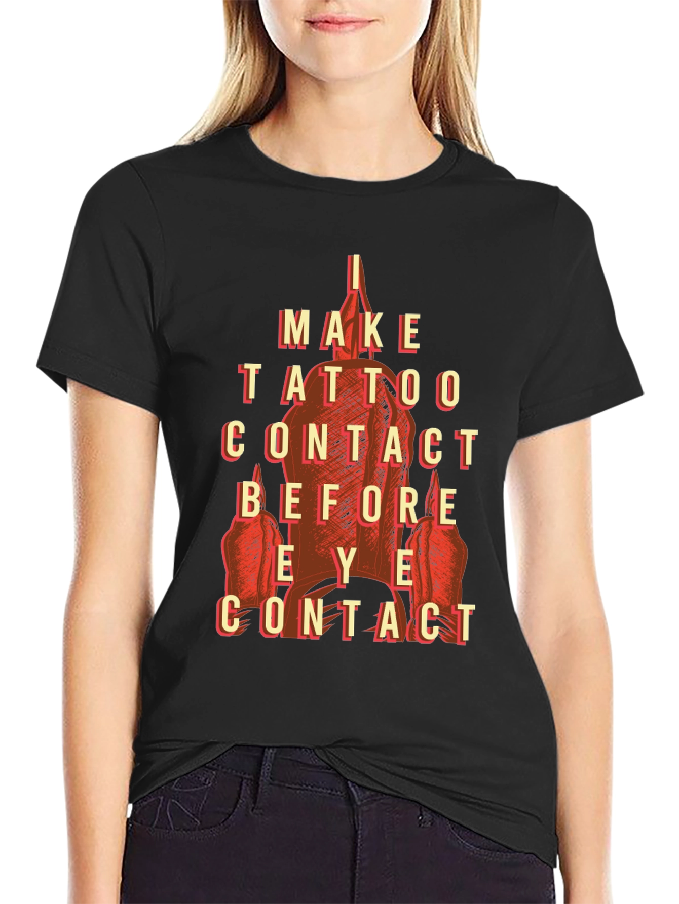 Tattoo Contact T-Shirt - Funny Ink Lover Tee