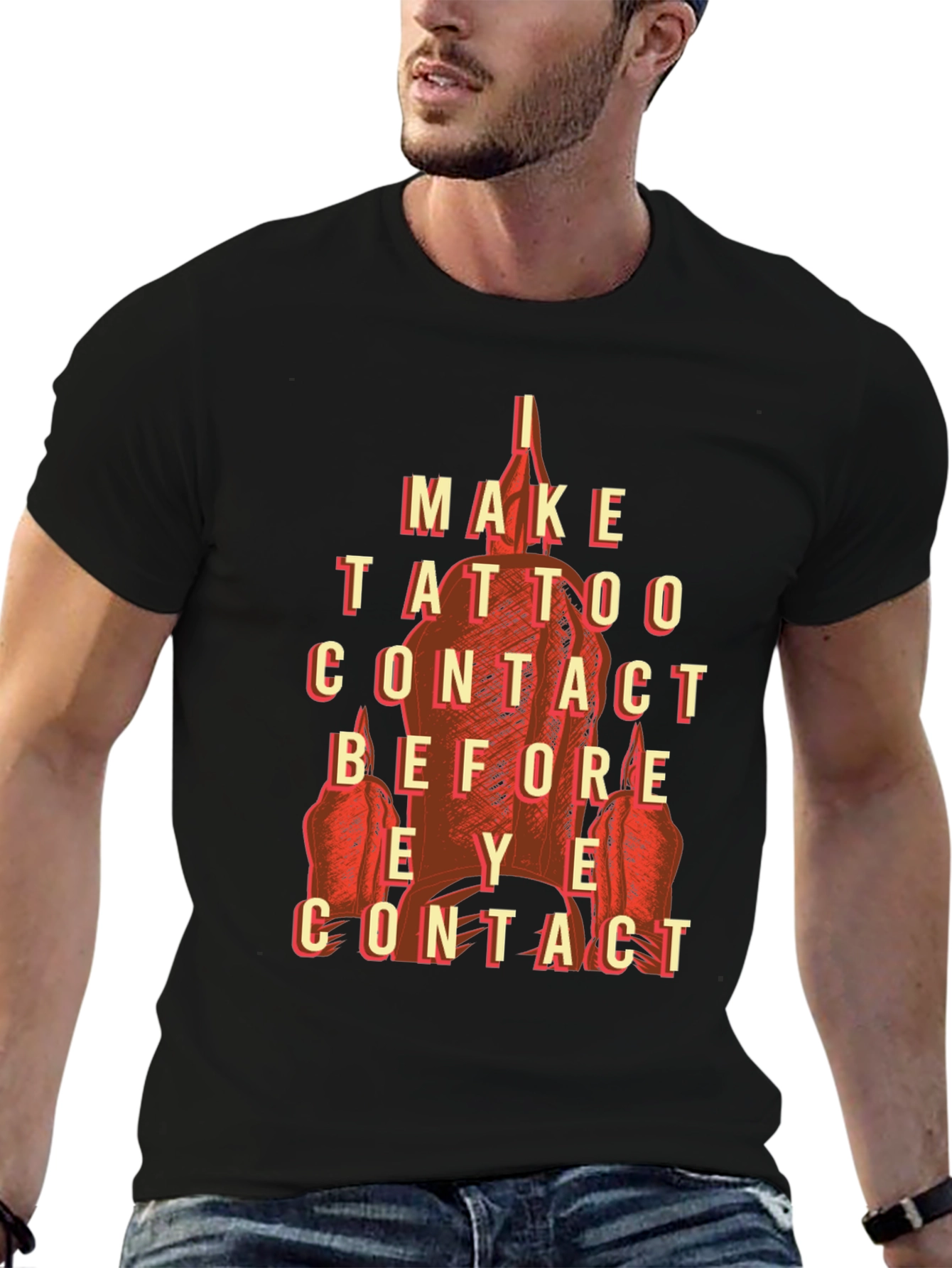 Tattoo Contact T-Shirt - Funny Ink Lover Tee