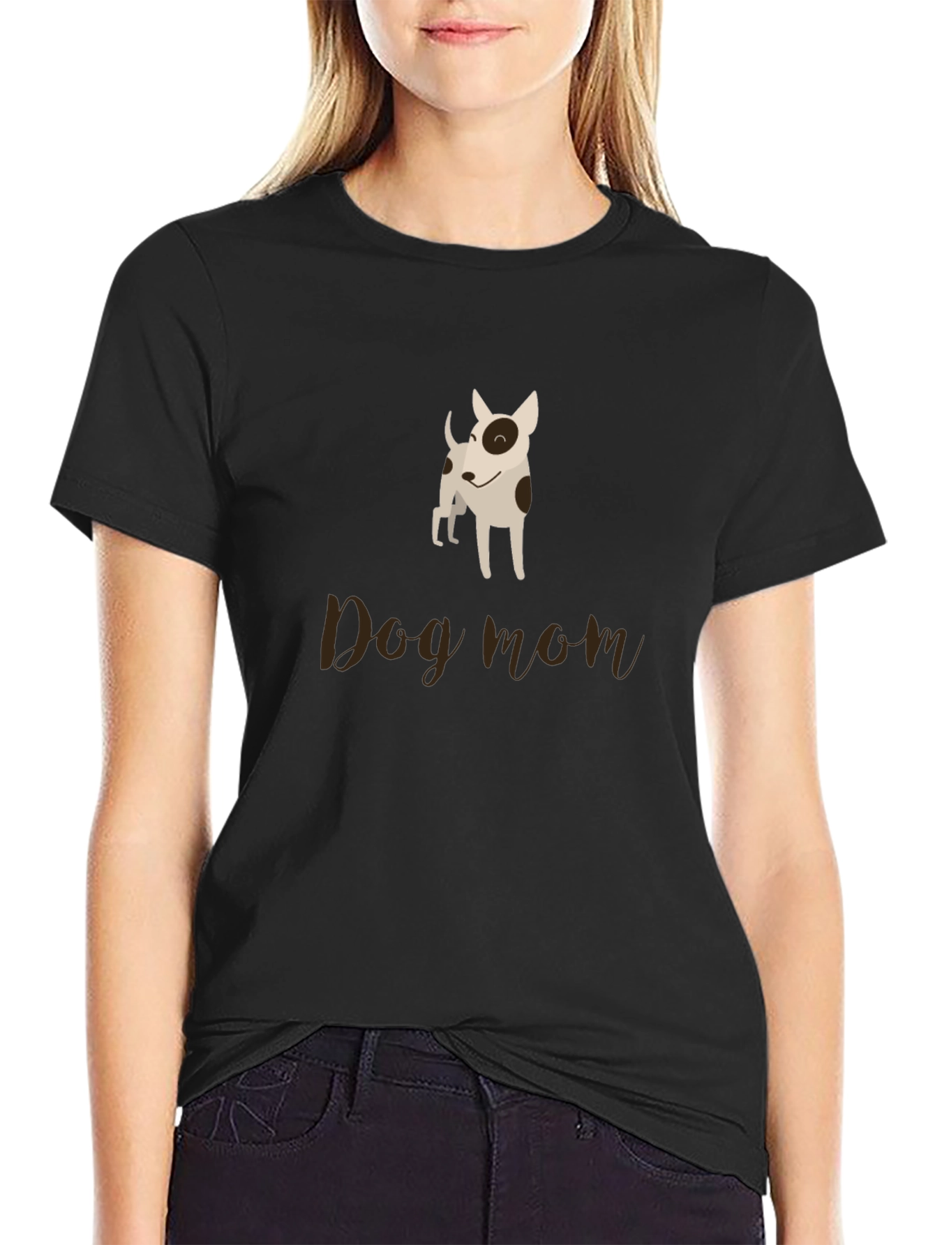Dog Mom Black T-Shirt - Pet Lover Apparel