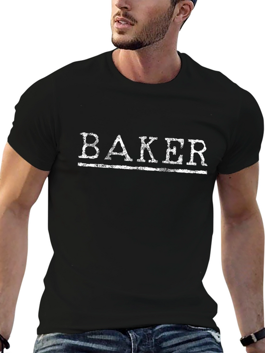Baker Graphic T-Shirt - Black Cotton Tee