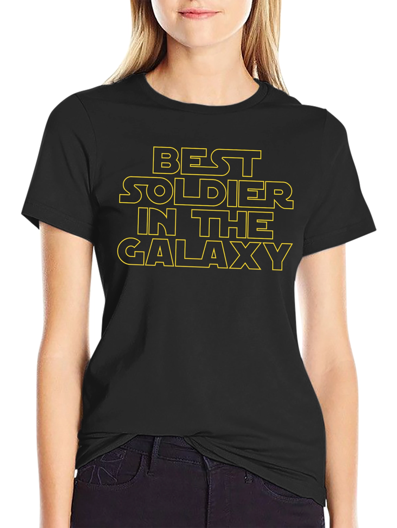 Best Soldier in the Galaxy Black T-Shirt