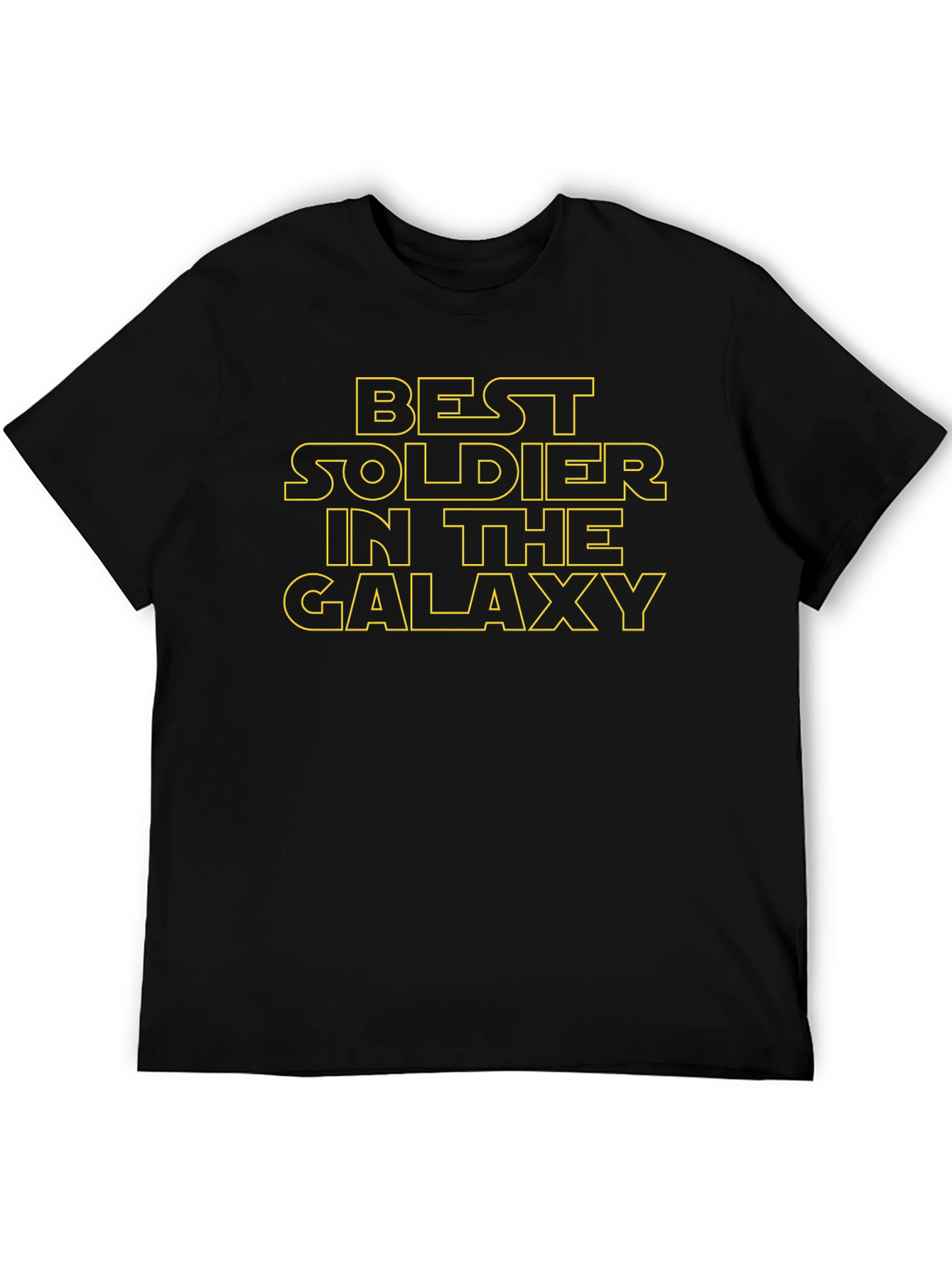 Best Soldier in the Galaxy Black T-Shirt