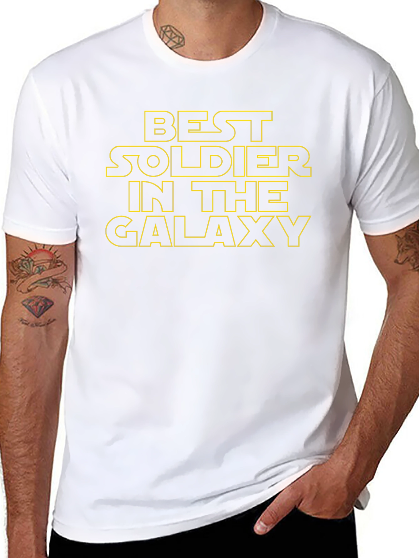 Best Soldier in the Galaxy Black T-Shirt